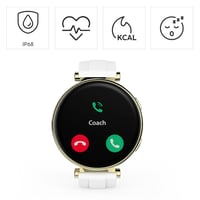 Inteligentné hodinky Hama, 1,32" farebný AMOLED displej, telefonovanie, IP68, biele, WhatsApp, e-mail, sledovanie spánku, 110 športových režimov, merač tepu, krokomer 2