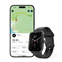 Inteligentné hodinky Hama čierne, 1,65-palcový farebný displej, funkcia telefonovania, GPS, IP68, inteligentné hodinky pre mužov aj ženy, 100+ športových režimov 7