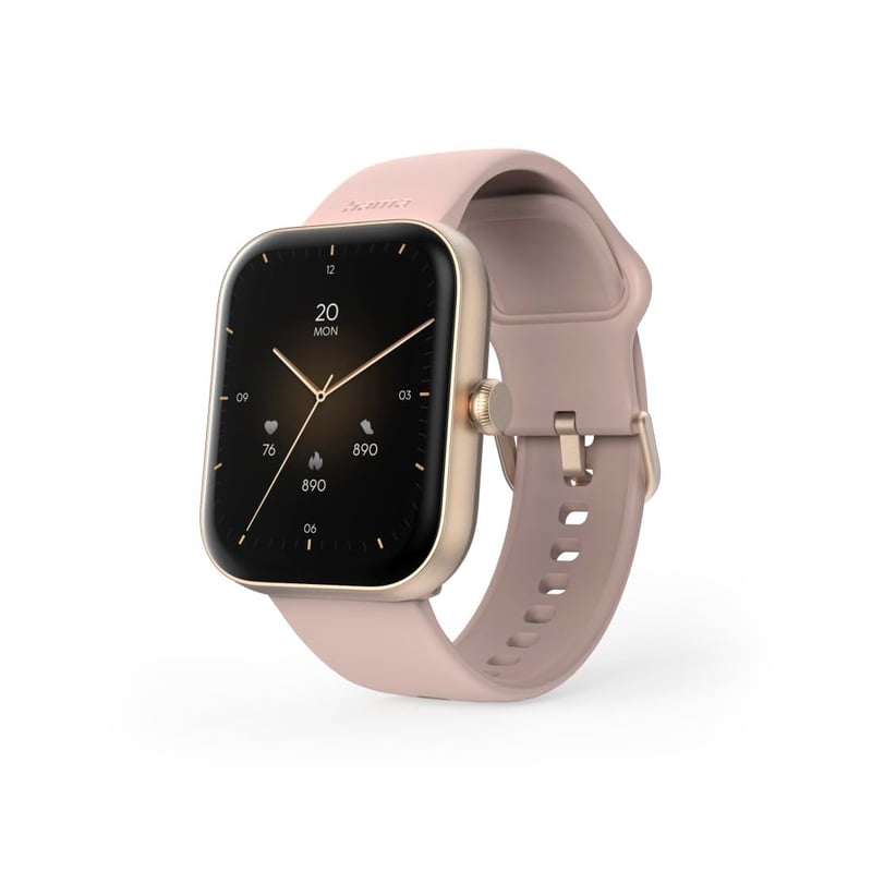 Hama pametni sat roze boje, zaslon u boji od 1,65", funkcija telefona, IP68, WhatsApp, e-pošta, glasovni asistent, fitness tracker sa 100 sportskih načina, mjerenje pulsa, V