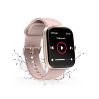 Hama pametni sat roze boje, zaslon u boji od 1,65", funkcija telefona, IP68, WhatsApp, e-pošta, glasovni asistent, fitness tracker sa 100 sportskih načina, mjerenje pulsa, V 8