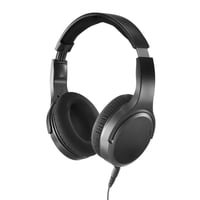 TV slúchadlá Hama so 6 m káblom, čierne, samostatné ovládanie hlasitosti pre ľavú/pravú stranu, cez uši (over-ear), pre seniorov a ľudí so sluchovým postihnutím, 3,5 mm + 6,35 mm konektor 1