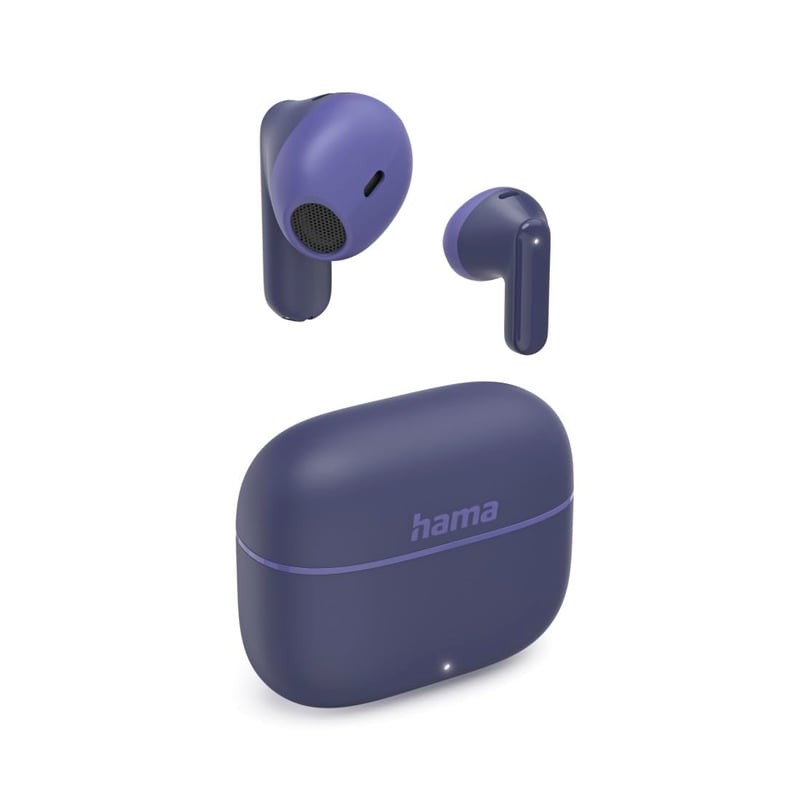 Hama TWS Freedom Light II Bluetooth 5.3 slúchadlá s mikrofónom, modré, do uší, dotykové ovládanie, hlasové ovládanie, 20 hodín prehrávania, nabíjanie cez USB-C