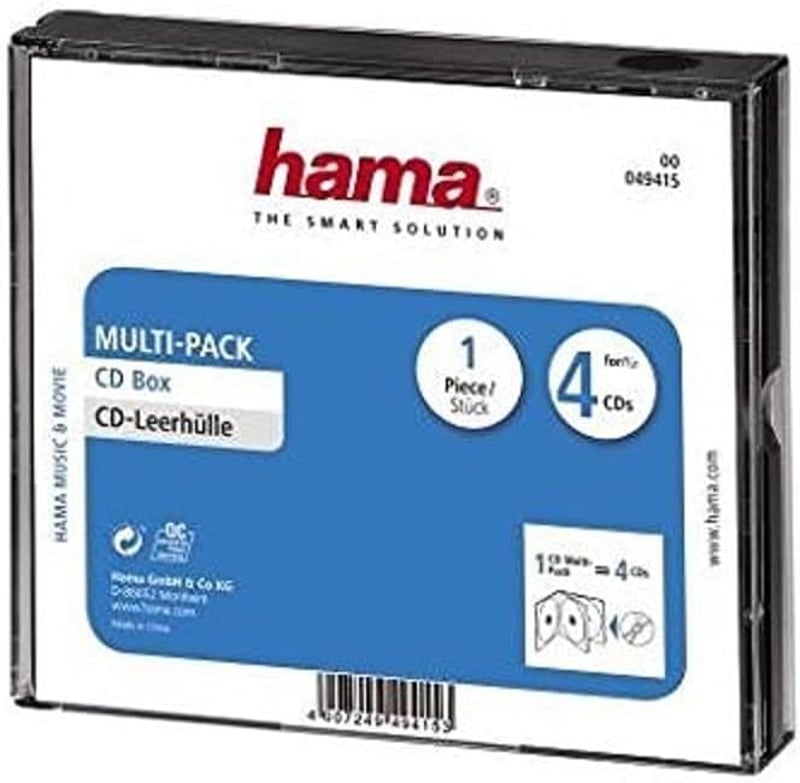 Hama prázdne ochranné puzdro, veľkosť S, 4 v 1 multipack, čierne, 00049415