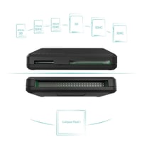 Čítačka pamäťových kariet Hama USB 3.0 35 v 1, čierna, pre SD, SDHC, SDXC, microSD, CF karty, s USB káblom, pre PC, Mac, notebook a TV 3