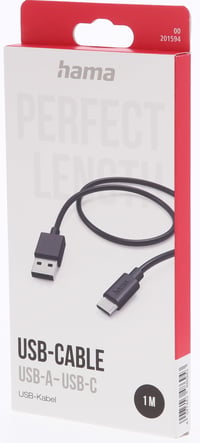 Cablu de încărcare rapidă Hama USB-A – USB-C, 1 m 2