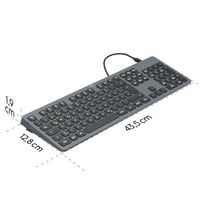 Káblová USB klávesnica Hama s podsvietením a nožnicovými spínačmi 6