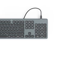 Káblová USB klávesnica Hama s podsvietením a nožnicovými spínačmi 8