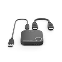 Bezdrôtový HDMI adaptér na displej Hama, Full HD 1080p, 2,4 GHz / 5 GHz, bezdrôtový prenos audio-video signálu, dongle s káblom, čierny 6