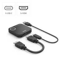 Bezdrôtový HDMI adaptér na displej Hama, Full HD 1080p, 2,4 GHz / 5 GHz, bezdrôtový prenos audio-video signálu, dongle s káblom, čierny 2