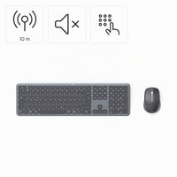 Hama WKM-550 Vezeték nélküli Billentyűzet és Egér Szett, Multi-Device, 2,4 GHz, PC/Laptop/Tablet, QWERTZ 5