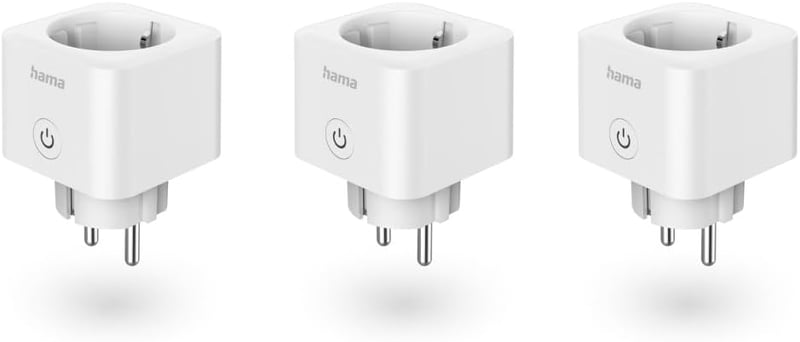 Hama WLAN okos konnektor 3 darab, 3680W, app és hangvezérlés - 3er Pack