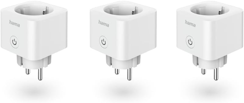 Hama WLAN okos konnektor 3 darab, 3680W, app és hangvezérlés - 3er Pack