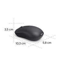 Bezdrôtová optická myš Hama WM-100 s 3 tlačidlami, tichým klikaním, čierna, 2,4 GHz, pre pravákov aj ľavákov, pre notebook a PC 6