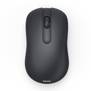 Hama WM-100 bežični optički miš s 3 tipke, tihi klik, crni, 2.4 GHz, za ljevake i dešnjake, za laptop i PC