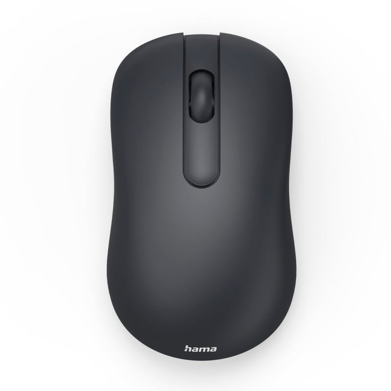 Bezdrôtová optická myš Hama WM-100 s 3 tlačidlami, tichým klikaním, čierna, 2,4 GHz, pre pravákov aj ľavákov, pre notebook a PC