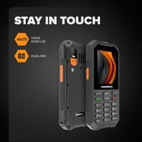 Mobilný telefón Hammer 6 LTE s tlačidlami – batéria 2500 mAh, pohotovostný režim 7 dní, SOS tlačidlo, baterka, VoLTE, IP68, odolnosť pri páde z 1,5 m, 2,4-palcový displej 4