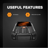 Hammer H Forge Outdoor Mobiltelefon Dual SIM, 2300 mAh, IP68, Fekete - Forge 2G 10