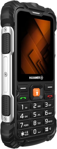 Hammer H Forge Outdoor Mobiltelefon Dual SIM, 2300 mAh, IP68, Fekete - Forge 2G 1