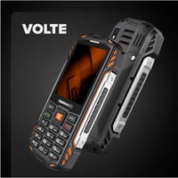 Odolný mobilný telefón Hammer H Power Plus LTE bez viazanosti, 4000 mAh batéria, 2,8-palcový IPS displej, 2 MP fotoaparát, Dual SIM, USB-C, čierny 3