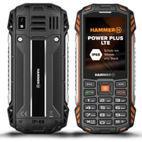 Odolný mobilný telefón Hammer H Power Plus LTE bez viazanosti, 4000 mAh batéria, 2,8-palcový IPS displej, 2 MP fotoaparát, Dual SIM, USB-C, čierny 1