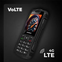 Odolný mobilný telefón Hammer H Rock LTE, neblokovaný, batéria 3000 mAh, 64 GB, 2,4-palcový IPS displej, veľké tlačidlá, SOS tlačidlo, baterka, FM rádio 3