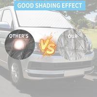 HAMON Napvédő Szélvédő VW T5 T6 SWB 8 db UV Védelem Hőszigeteléssel 3