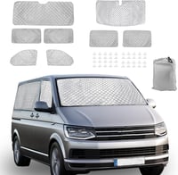 HAMON Napvédő Szélvédő VW T5 T6 SWB 8 db UV Védelem Hőszigeteléssel 1