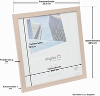 Hampton Frames Sorbonne 30x30 cm tölgy képkeret akril üveggel 6