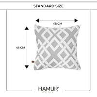 HAMUR HOME Mila súprava obliečok na vankúše 2 ks 45x45 cm boho dekoratívne obliečky na vankúše na pohovku do obývačky a spálne béžové 4