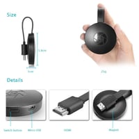 Hamy prezentuje Chromecast pre Google TV – 16 GB, čierny – HD streamovacie zariadenie, adaptér pre smart TV 9