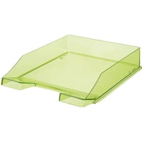 Tăviță pentru documente clasică HAN 1026-X-27 - Format A4/C4, verde transparent, suport de birou stivuibil 1