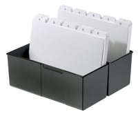 HAN 975 kartotékový box A5 na šírku - čierny 2