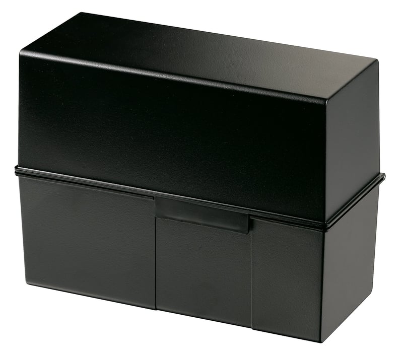 HAN 975 kartotékový box A5 na šírku - čierny