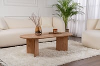 Măsuță de cafea Hanah Home Atlantic Pine, 119x39,8x60 cm, PAL melaminat de 18 mm grosime, pentru un living modern 8