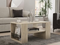 Măsuță de cafea Hanah Home, aspect travertin, model marmură, 80x50x40 cm, PAL melaminat 18 mm, living modern 2