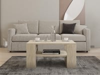 Măsuță de cafea Hanah Home, aspect travertin, model marmură, 80x50x40 cm, PAL melaminat 18 mm, living modern 4