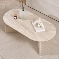 Konferenčný stolík Hanah Home vo farbe travertín, 120x60x40 cm, 18 mm hrubá drevotriesková doska s melamínovým povrchom, moderný nábytok do obývačky 5