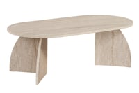 Konferenčný stolík Hanah Home vo farbe travertín, 120x60x40 cm, 18 mm hrubá drevotriesková doska s melamínovým povrchom, moderný nábytok do obývačky 1