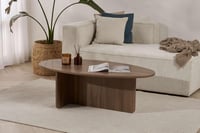 Hanah Home stolić za kavu s uzorkom oraha 120x65x40 cm, 18 mm melaminski premaz — manja oštećenja na ploči stola i nogama (stanje: vidi 2. sliku) 4