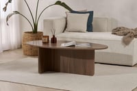 Hanah Home stolić za kavu s uzorkom oraha 120x65x40 cm, 18 mm melaminski premaz — manja oštećenja na ploči stola i nogama (stanje: vidi 2. sliku) 6