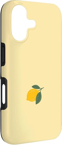 Hand Drawn Digital Art Nyári Citrom mintás tok iPhone 17-hez 3