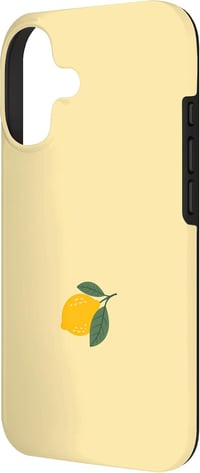 Hand Drawn Digital Art Nyári Citrom mintás tok iPhone 17-hez 2