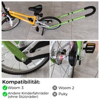 Mâner de împins pentru bicicletă copii HANDSONIC – Mâner de siguranță antiderapant, bară de ghidare pentru învățarea mersului pe bicicletă 5