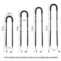 Mâner de împins pentru bicicletă copii HANDSONIC – Mâner de siguranță antiderapant, bară de ghidare pentru învățarea mersului pe bicicletă 4
