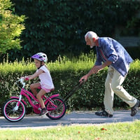 Mâner de împins pentru bicicletă copii HANDSONIC – Mâner de siguranță antiderapant, bară de ghidare pentru învățarea mersului pe bicicletă 7