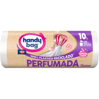 Vrecúška do kúpeľňového koša Handy Bag s vôňou 10 l – 12 ks, pevné, nepriepustné vrecká na malé koše, 100 % recyklovaný plast 2