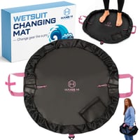 Geantă și Covoraș pentru Schimbat Costum de Neopren Hang 11 Roz – Geantă din Neopren Impermeabil cu Curea de Umăr, Bază pentru Schimbat Echipamentul de Surf, Protejează Mașina și Costumul de Neopren, Accesoriu pentru Surf 1