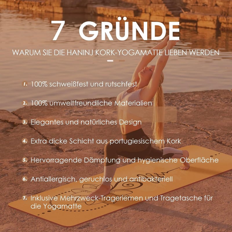 Haninj Parafa Jógaszőnyeg - Csúszásmentes Természetes Gumi TPE Tornaszőnyeg Bordó Színben, Hordozótáskával és Pánttal, Jógához, Pilateshez

