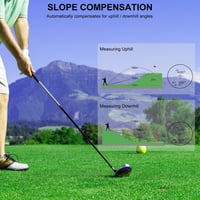 Telemetru golf HANMATEK 1200 yarzi cu măsurare a înclinației, funcție de fixare a steagului, alertă prin vibrații, reîncărcabil, mărire 6,5x, pentru bărbați și femei 5