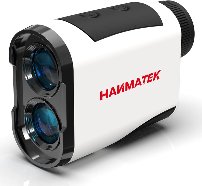Telemetru golf HANMATEK 1200 yarzi cu măsurare a înclinației, funcție de fixare a steagului, alertă prin vibrații, reîncărcabil, mărire 6,5x, pentru bărbați și femei